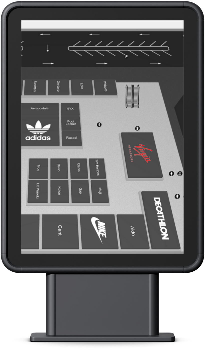 Kiosk mode interface providing easy navigation in public venues